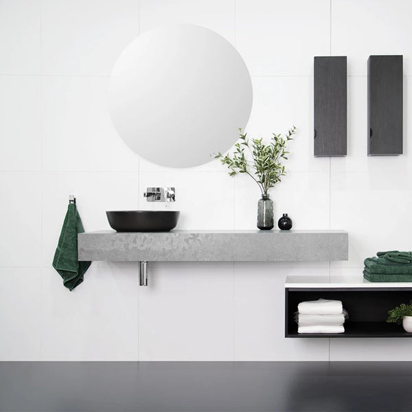 ADP Michel Vanity Online at The Blue Space | Black, White and Grey Bathroom Design