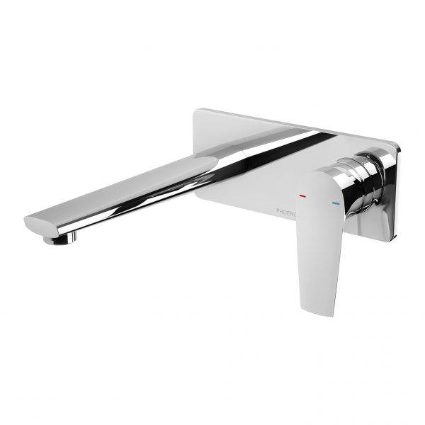 Arlo Wall Basin / Bath Mixer Set 200mm Trim Kit Only Chrome Phoenix Builders Range