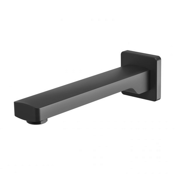 Teva Wall Bath Outlet 200mm Matte Black Phoenix Builders Range