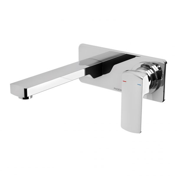 Phoenix Teva Wall Basin / Bath Mixer Set 200mm Trim Kit Only Chrome Phoenix Builders Range