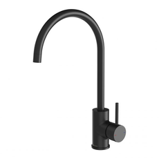 Pina Sink Mixer 200mm Gooseneck Matte Black | The Blue Space