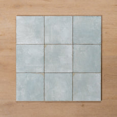 Valencia Ocean Blue Matt P4 Cushioned Edge Porcelain Tile 150x150mm Straight Pattern - The Blue Space