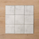 Valencia White Matt P4 Cushioned Edge Porcelain Tile 150x150mm Straight Pattern - The Blue Space