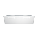 Timberline Saba Wall Hung Vanity With Under Counter Basin 1800mm Double Bowl - The Blue Space
