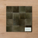 Sicily Grigio Charcoal Gloss Cushioned Edge Porcelain Tile 100x100mm Straight Pattern - The Blue Space