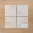 Sicily Bianco White Gloss Cushioned Edge Porcelain Tile 100x100mm Straight Pattern - The Blue Space