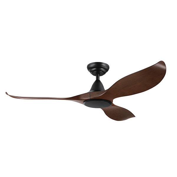 Eglo Noosa 52" 132cm DC Ceiling Fan - Black with Aged Elm Finish - The Blue Space