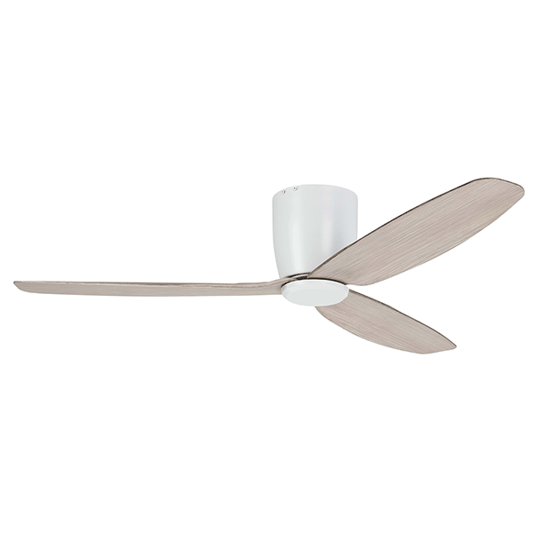 Eglo Seacliff 52in 132cm DC Ceiling Fan - White with Oak finish