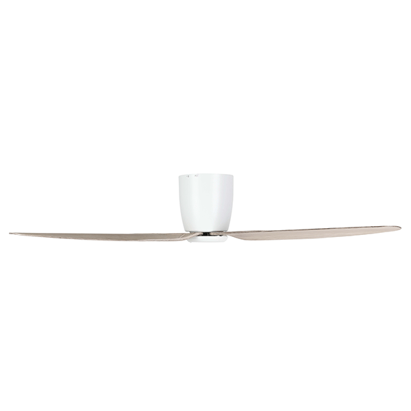 Eglo Seacliff 52in 132cm DC Ceiling Fan - White with Oak finish