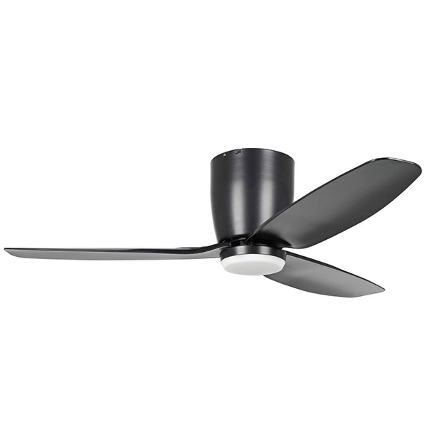 Eglo Seacliff 44" 112cm DC Ceiling Fan with 15W LED CCT Light Black