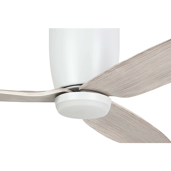 Eglo Seacliff 44" 112cm DC Ceiling Fan with 15W LED CCT Light White with Oak Online at The Blue Space