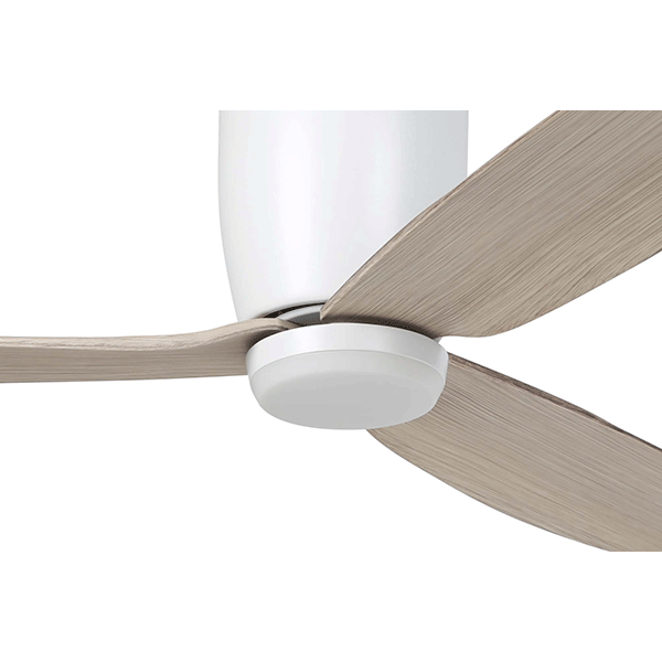 Eglo Seacliff 52" 132cm DC Ceiling Fan with 15W LED CCT Light White with Oak online at The Blue Space
