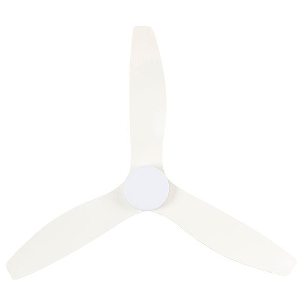 Brilliant Bahama Smart 52" 132cm DC Ceiling Fan with 18W LED CCT Light - White - The Blue Space