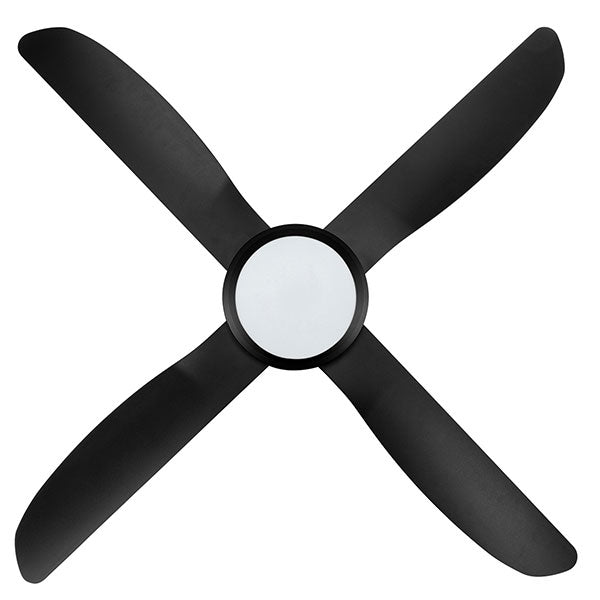 Brilliant Vector II 52in 132cm Ceiling Fan with 18W LED Light - Black