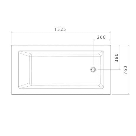 Caroma Newbury Island Bath 1525mm and 1675mm