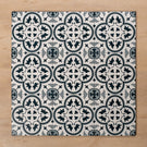 Airlie Mid Blue Matt Cushioned Edge Porcelain Tile 200x200mm Straight Pattern - The Blue Space