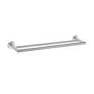 Nero Dolce 700mm Double Towel Rail Brushed Nickel | The Blue Space