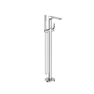 Nero Bianca Freestanding Bath Mixer With Hand Shower Chrome