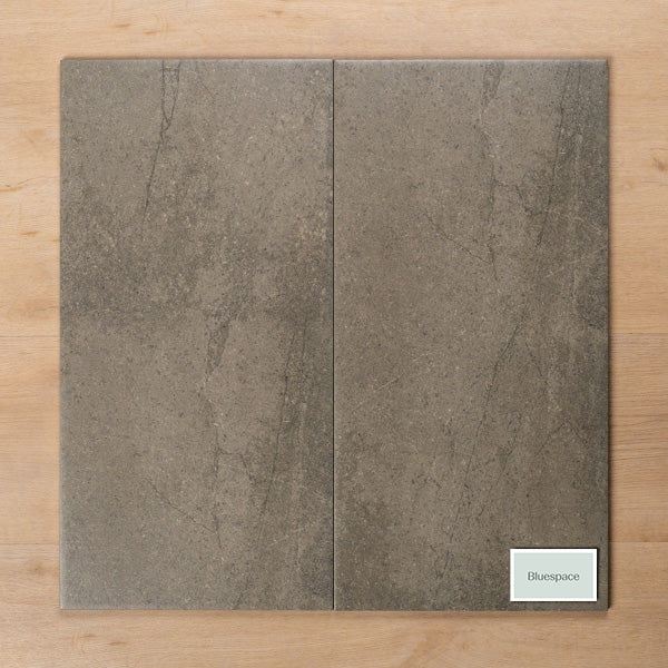 Burleigh Grey Matt Cushioned Edge Porcelain Tile 300x600mm Double - The Blue Space