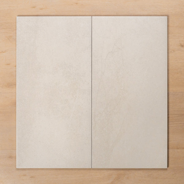 Burleigh White Matt Cushioned Edge Porcelain Tile 300x600mm