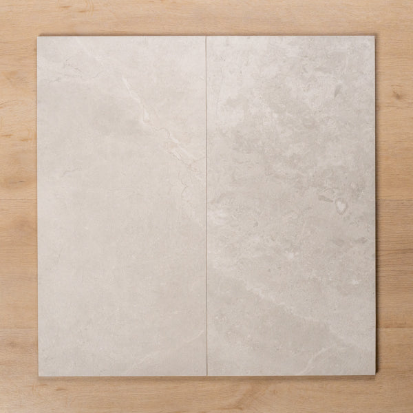 Casuarina White Matt P4 Porcelain Tile 300x600mm Double - The Blue Space