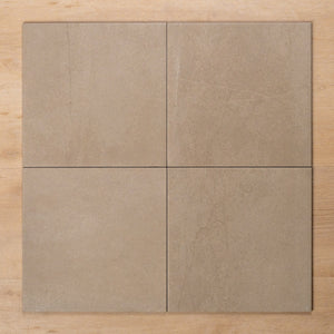 Burleigh Latte Matt Cushioned Edge Porcelain Tile 300x300mm