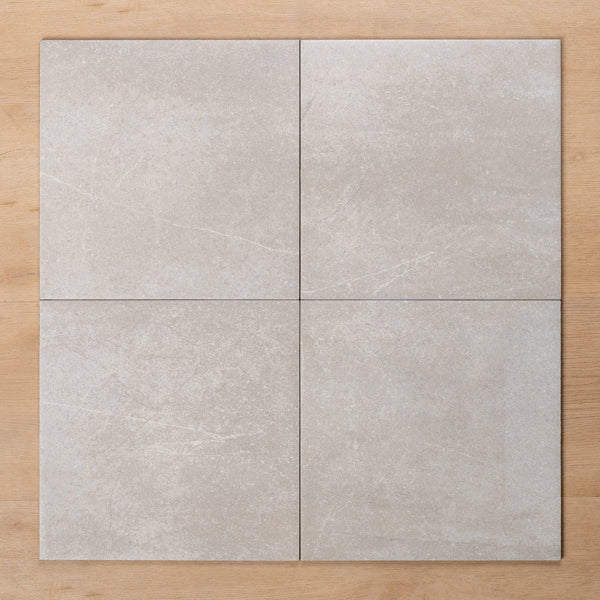 Burleigh Silver Matt Cushioned Edge Porcelain Tile 300x300mm