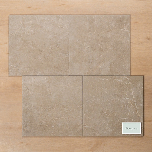 Avalon Greige Matt P3 Porcelain Tile 300x300mm Offset Pattern - The Blue Space