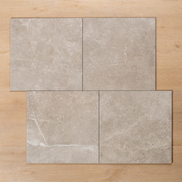 Avalon Grey Matt P3 Porcelain Tile 300x300mm Offset Pattern - The Blue Space