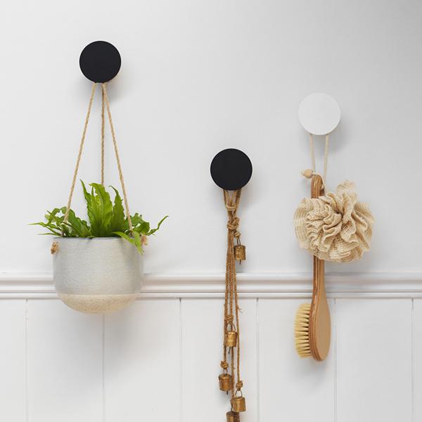 Clark Round Wall Hook - Matte White