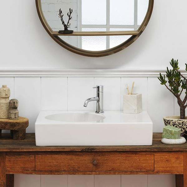 Clark Square Wall Basin 400mm One Taphole