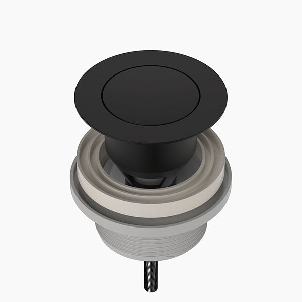 Clark Basin Pop Up Plug and Waste Matte Black - The Blue Space