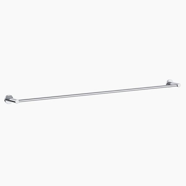 Clark Round Single Towel Rail 900mm Chrome - The Blue Space
