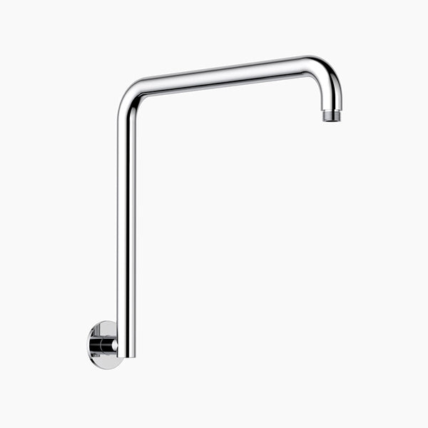Clark Upswept Wall Shower Arm 400mm - Chrome - The Blue Space