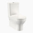 Clark Round Back To Wall Toilet Suite Bottom Inlet - The Blue Space