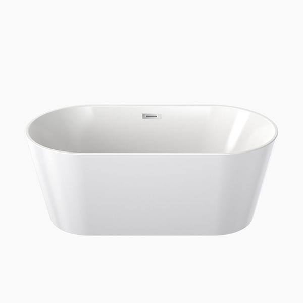 Clark Round Freestanding Bath 1400mm with overflow - The Blue Space