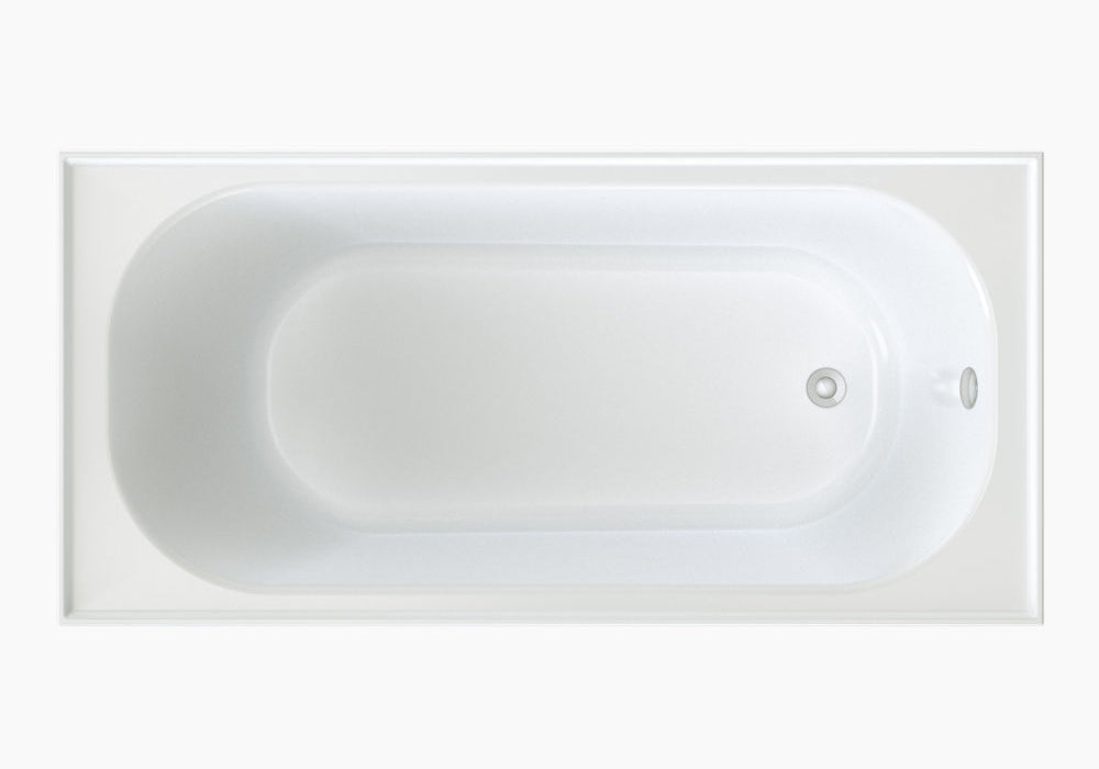 Clark Round Shower Bath with overflow 1525mm - The Blue Space