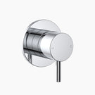 Clark Round Pin Wall Shower Mixer - Chrome - The Blue Space