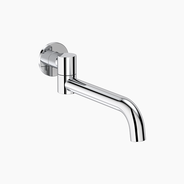 Clark Round Swivel Bath Outlet - Chrome - The Blue Space