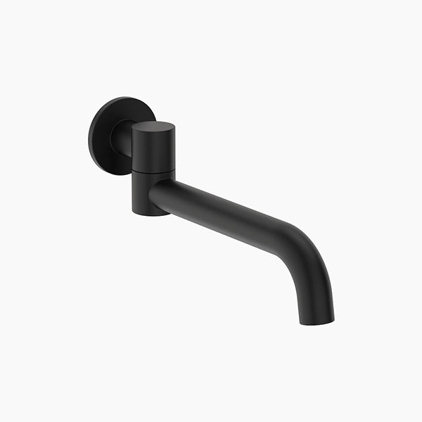 Clark Round Swivel Bath Outlet - Matte Black - The Blue Space