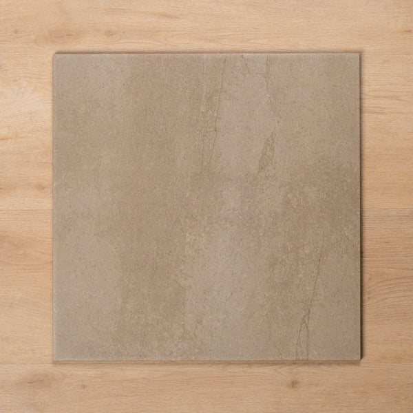 Burleigh Latte Matt Cushioned Edge Porcelain Tile 450x450mm