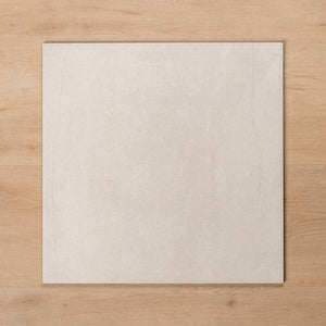 Burleigh White Matt Cushioned Edge Porcelain Tile 450x450mm