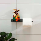 Clark Square Toilet Roll Holder with Shelf - Matte Black Online at The Blue Space