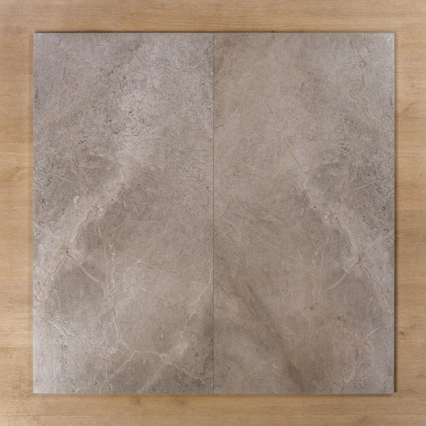 Casuarina Grey Honed Porcelain Tile 600x1200mm Double - The Blue Space