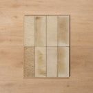 Sicily Beige Gloss Cushioned Edge Porcelain Tile 75x200mm Straight Pattern - The Blue Space