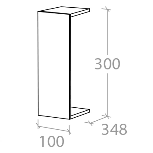 ADP Laundry Wide Wall Filler Panel 300mm - The Blue Space