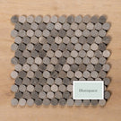 Cottesloe New Grey Penny Round Honed Marble Mosaic Tile 23x23mm - The Blue Space