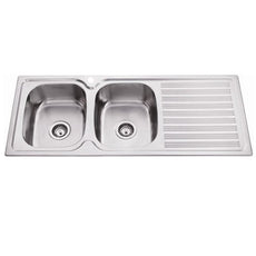 Badundkuche Traditionell Double Bowl Sink 1TH - The Blue Space
