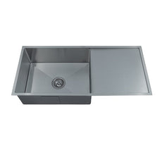 Badundkuche Arcko Lux Under/Overmount Single Bowl Sink with Drainer - The Blue Space