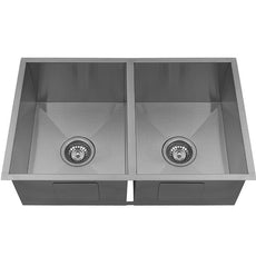 Badundkuche Quad Lux Under/Overmount Double Bowl Sink - The Blue Space
